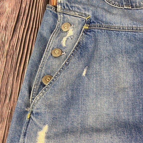Woman’s 3X1 NY Overall Distressed Shorts- Made In USA - Size Medium - Picture 3 of 10